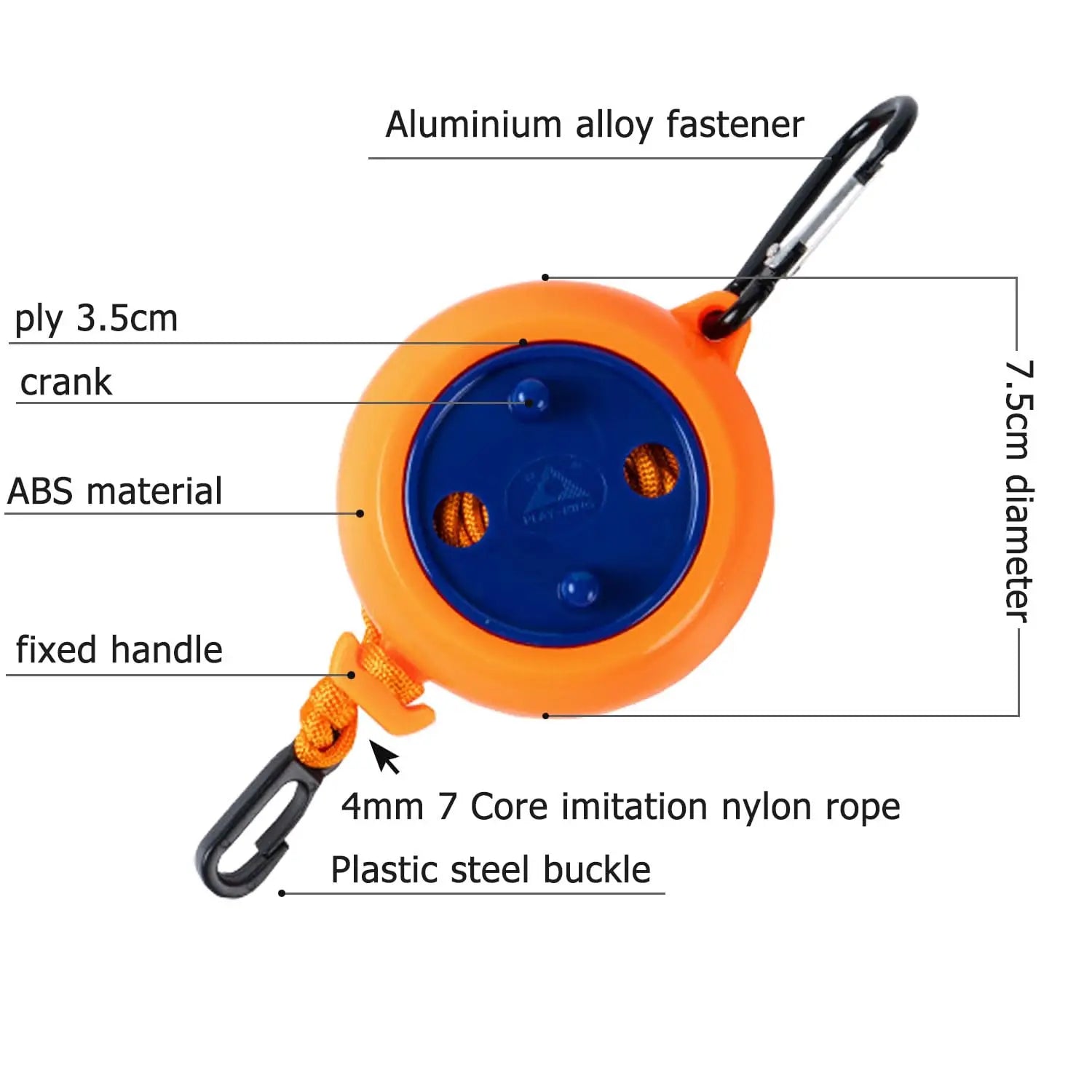 1PC Portable Retractable Clothesline Outdoor Travel Camping Hotel Windproof Anti-slip 10M Laundry Hanger Drying Rope Accessories