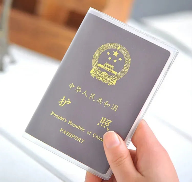 Women Men Letter Lover Passport Cover Men Women Travel Passport Case Leather Cute Passport Wallet Purse Girl Card Holder