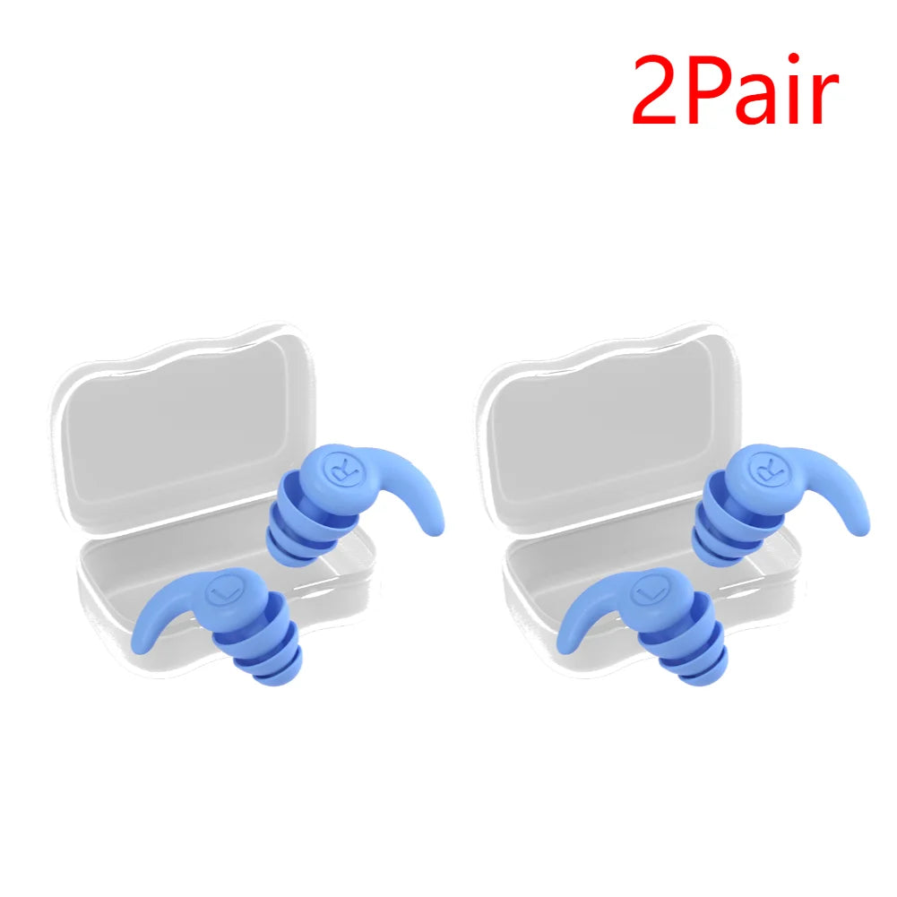 Children Silicone Ear Protector Canceling Noise 3 Layers Swimming Earplugs Hearing Protector anti-noise Plugs Noise Reduction