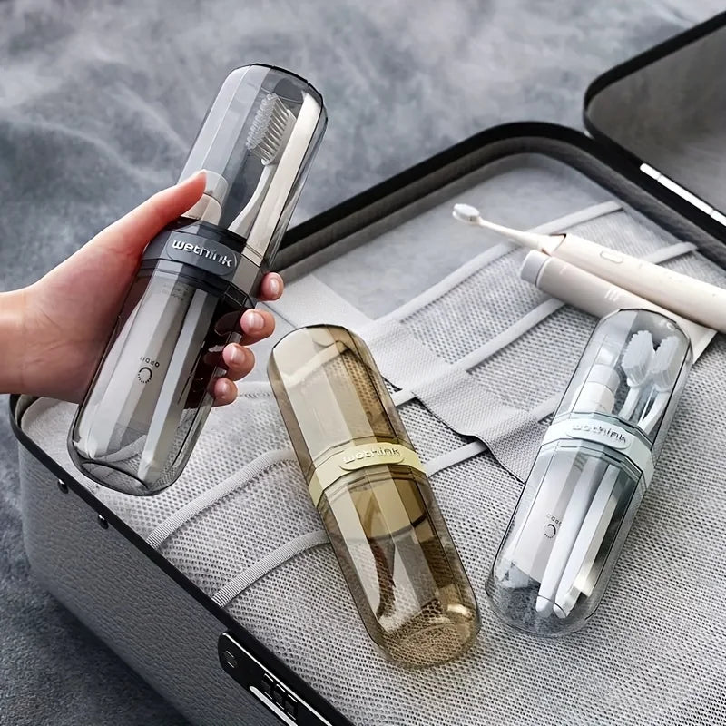1PC Travel Toothbrush Cup Vertical Bathtub Mouthwash Cup, Perfect for Business Travel and Outdoor Activity Travel