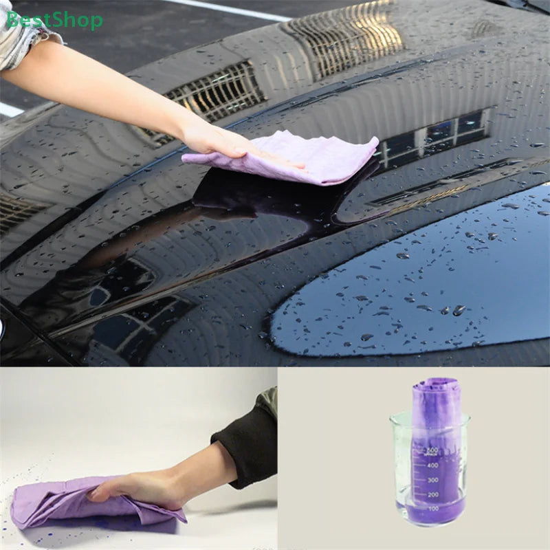 Super Absorbent Towel Magical Auto Care Suede Chamois Towels Car Cleaning Towel Wash Cloth Car Wash Brush Cleaning