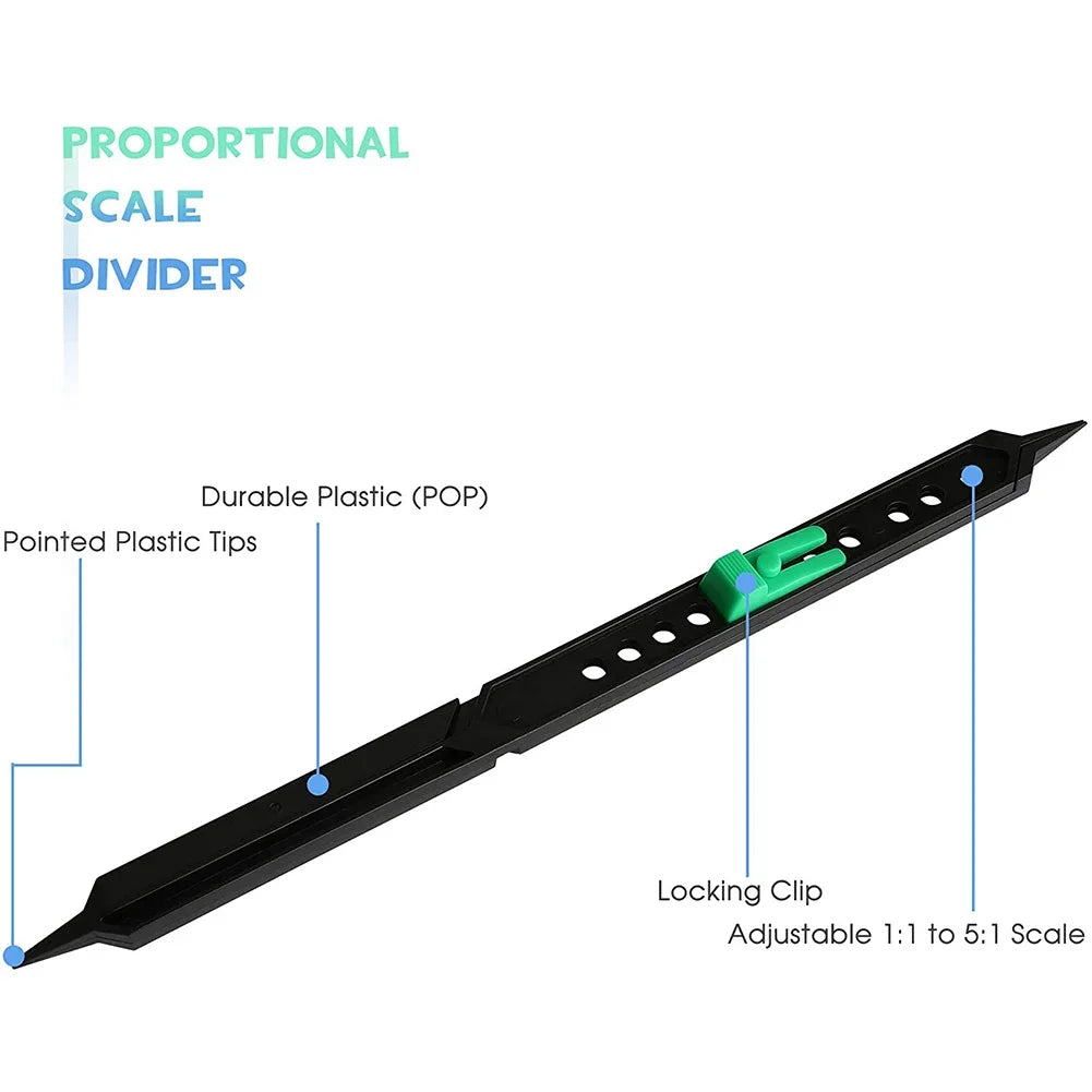 Adjustable Proportional Divider Drawing Tool for Artists Premium Caliper and Subject Scale Divider Alternative for Art Project