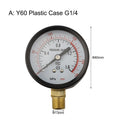 Vacuum Manometer Mini Dial Gauge Y60 0-1.6Mpa 0-230PSI Pool Filter Water Pressure Gauge Meter For Air Compressor Display Gauge