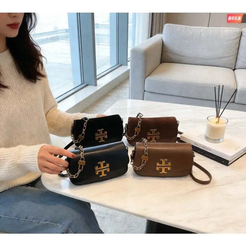 Elegant Party Diaper Bag Women's Leather Tote Luxury Crossbody Bag Vintage Minimalist Designer Large Capacity Stylish
