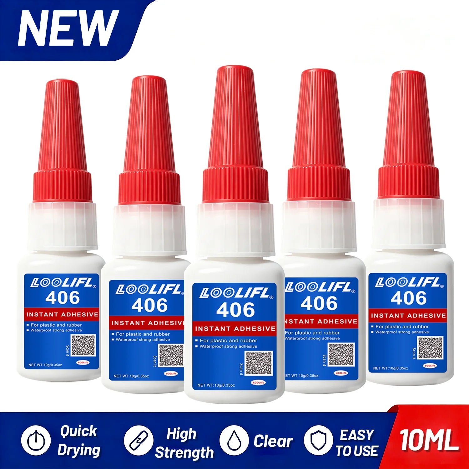 Multi-Purpose Super Glue Instant Adhesive Quick-Drying Extra Strong Bond For Repair DIY Craft Shoe Fixing Home Decor