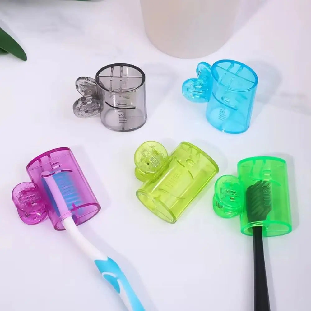 Plastic Toothbrush Storage Clip Portable Toothbrush Head Storage Clip Portable Toothbrush Box Transparent Toothbrush Shell