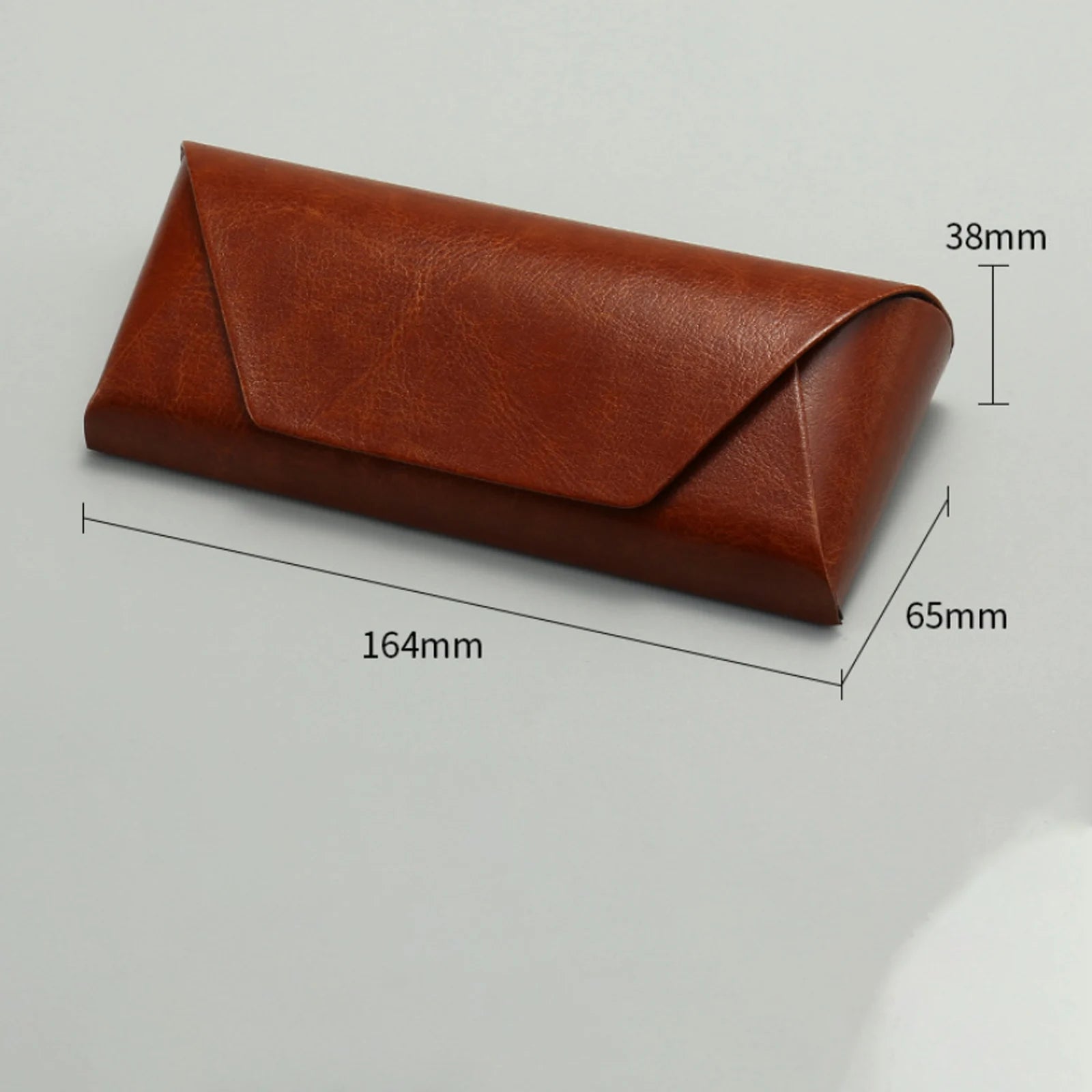 Retro Sunglasses Case Car Goggles Holder Cowhide Leather Glasses Storage Box Personality Myopia Sunglasses Storage Container