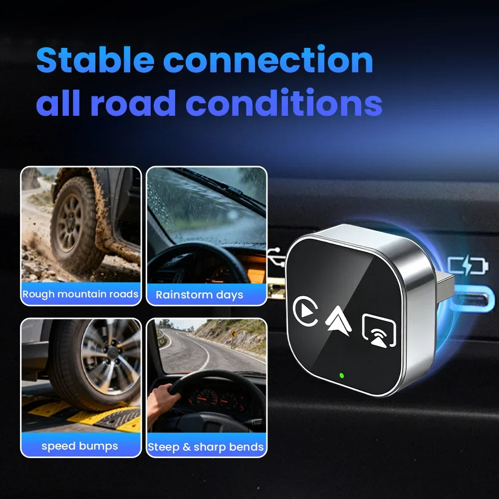 CarRocket 4in1 Wireless CarPlay Adapter for Apple Mirror Link Android Auto  Car Intelligent Systems For Car With Wired CarPlay