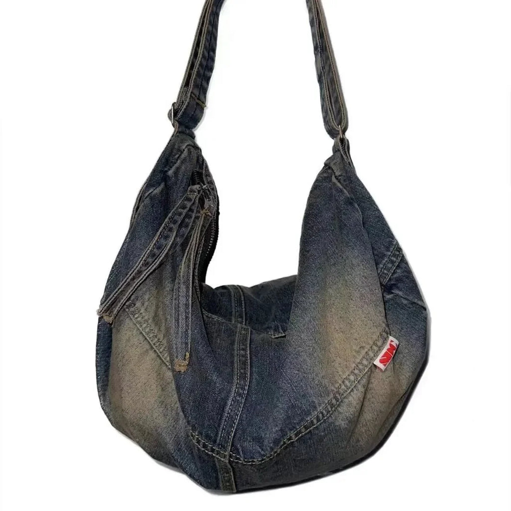 Washed Denim Shoulder Bag Women Handbags Large Capacity Shopping Bag Big female Crossbody Bags Soft Jeans Casual Totes Underarm