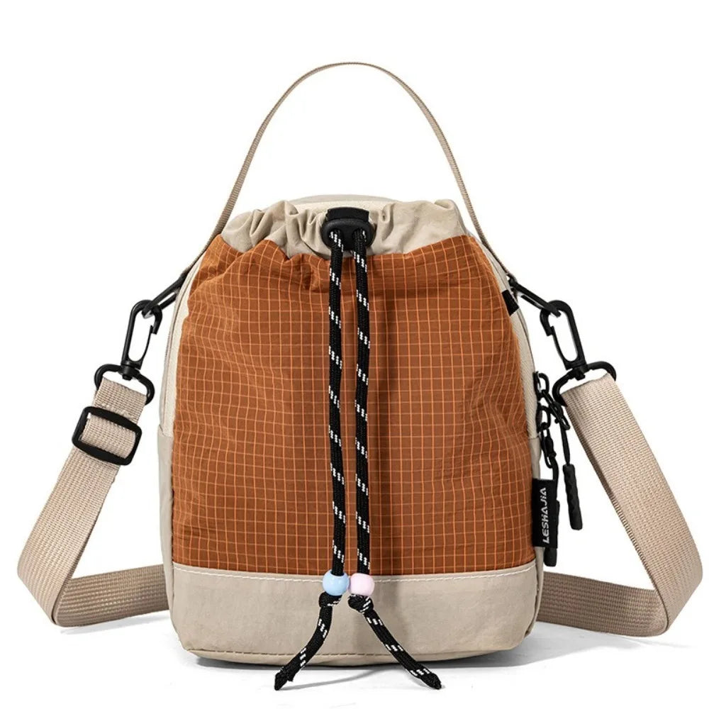 Large Capacity Water Bottle Carrier Bag Waterproof Lightweight Mobile Phone Bag Multi-Functional Korean Style