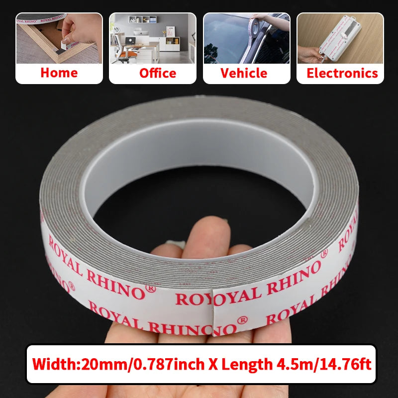 Extra Strong Korean Glue Double Sided Tape Car Special No Residue High Viscosity Heavy Duty Mounting Fixing Sticky Adhesive