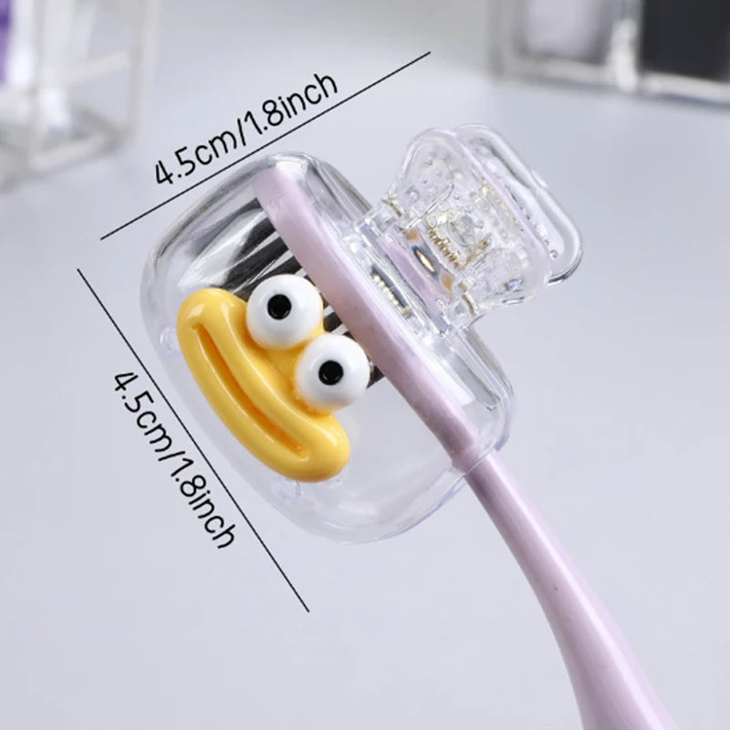 Toothbrush Covers Mini Toothbrush Head Cover Portable Toothbrush Protector Coverings Clips Suitable For Camping Business Travel