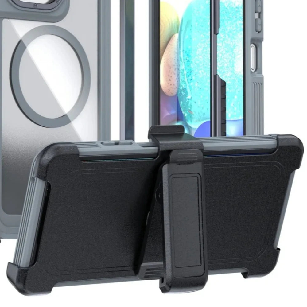 Heavy Duty 3 in 1 Magnetic Case For Motorola Moto G Power Stylus 5G Play 2026 2025 2024 Anti-Shock Kickstand Belt Clip Cover