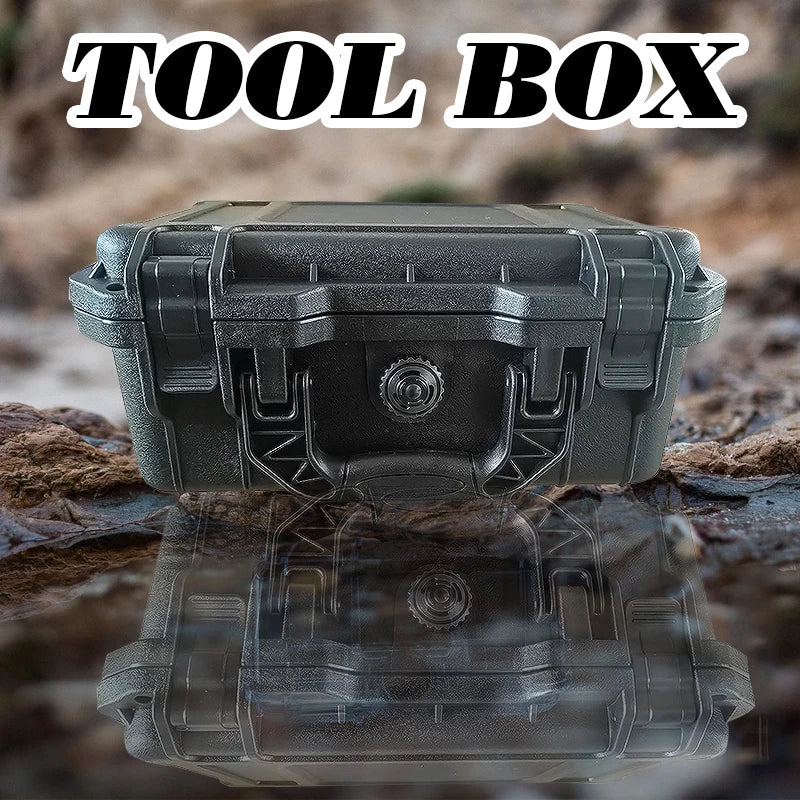 Heavy Duty Waterproof Hard Tool Case 360x270x190mm with Sponge Insert Safety Storage Box for Tools Instruments Tool Storage Box