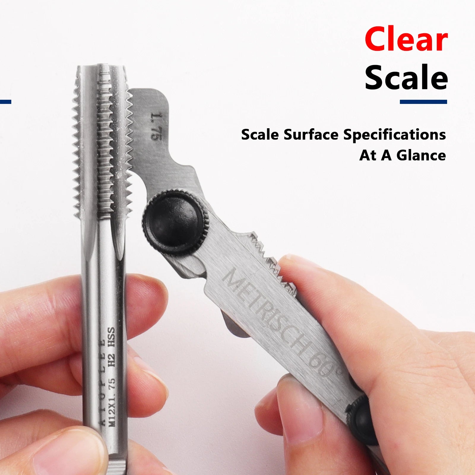 55/60 Degree Thread Plug Gauge Metric Imperial Gear Tooth Screw Pitch Gauges Stainless Steel Measuring Tool Tap Thread Measureme