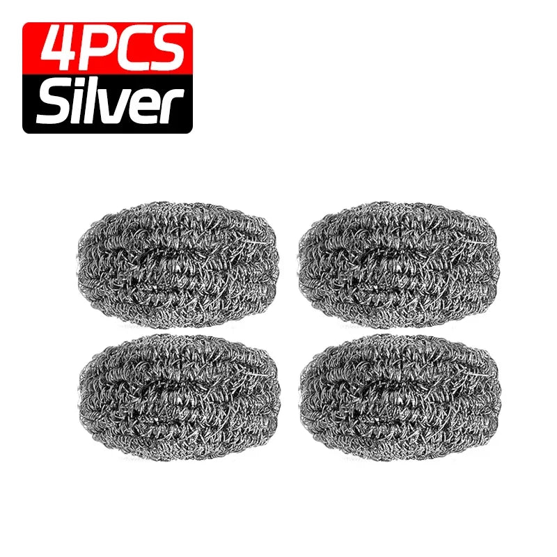 Wholesale Stainless Steel Cleaning Ball Multipurpose Kitchen Pot Pan Rustproof Oil Removal Scrubber Heavy Duty Steel Wire Balls
