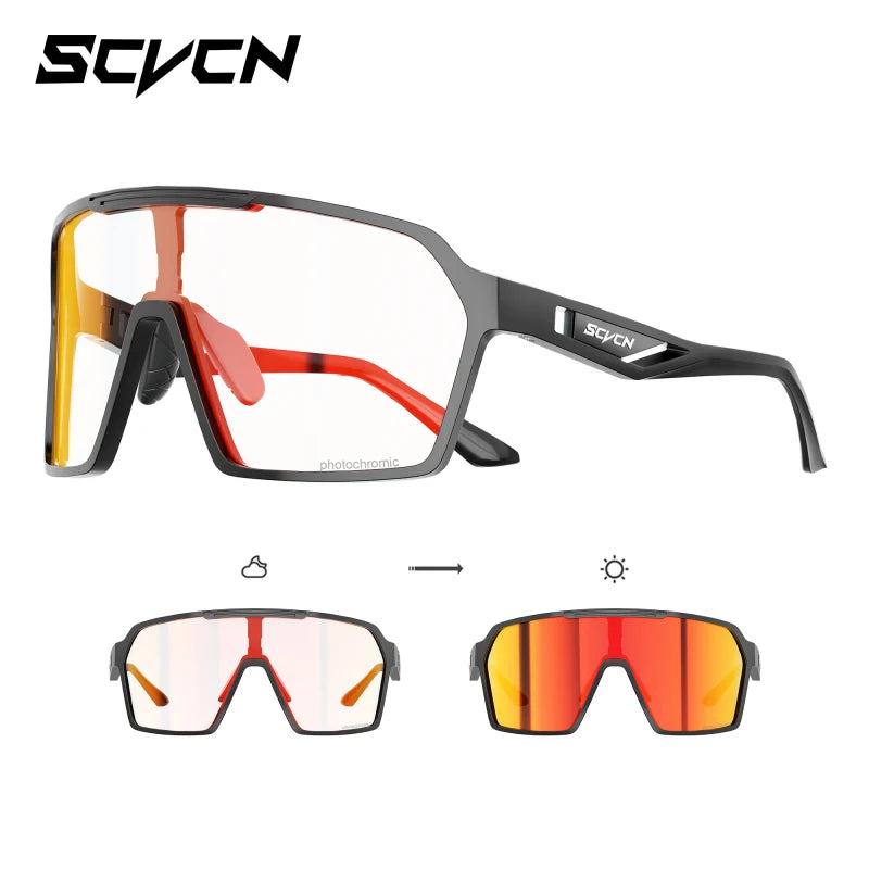 SCVCN Cycling Glasses Sunglasses for Men Outdoor Sports Glasses UV400 Hiking Eyewear MTB Road Cycling Goggles Bicycle Women