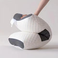 1PC Neck Pillow Help Sleep Protect The Neck Cervical Orthopedic Soybean Fiber Massage Household SPA Pillow For Sleeping