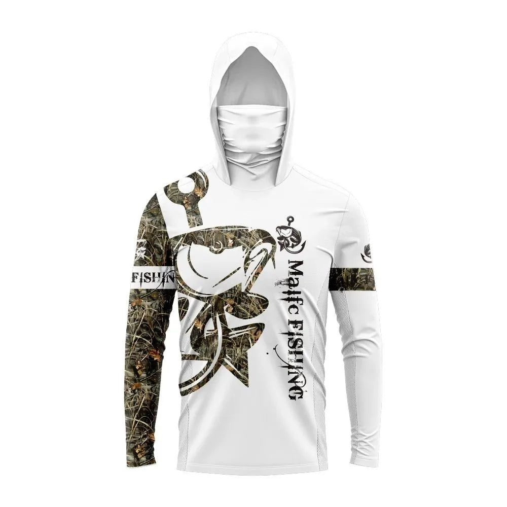 2026 Summer New Style Men's Long-Sleeved Shirt with 3D Fishing Pattern Print Comfortable Soft Breathable for Sports Use