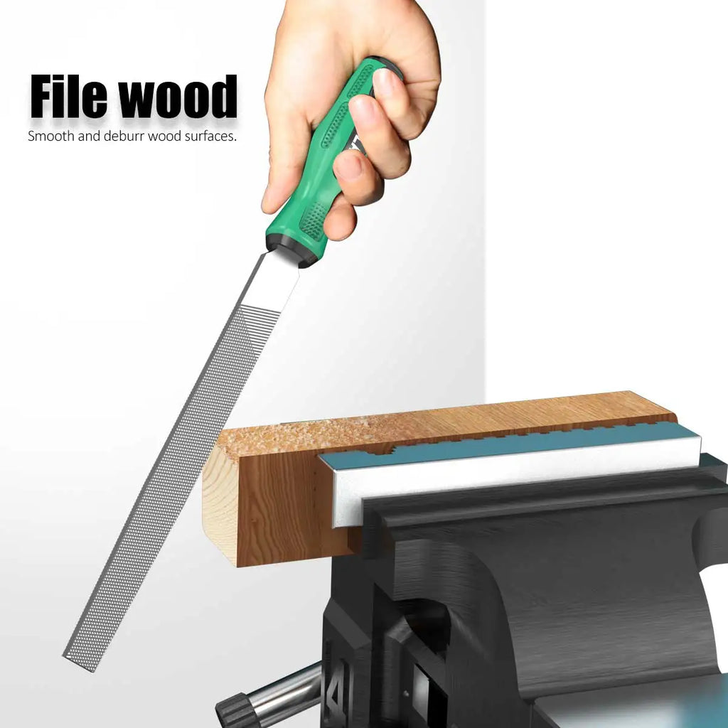 LAOA Assorted Files Set 10Pcs High Carbon Steel Precision Hand Tools for Metal Wood DIY Professional Sharpening Smoothing