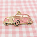10pcs Car Pendant DIY Jewelry Accessories Alloy Drip Oil Pendant Keychain Earring Pendant