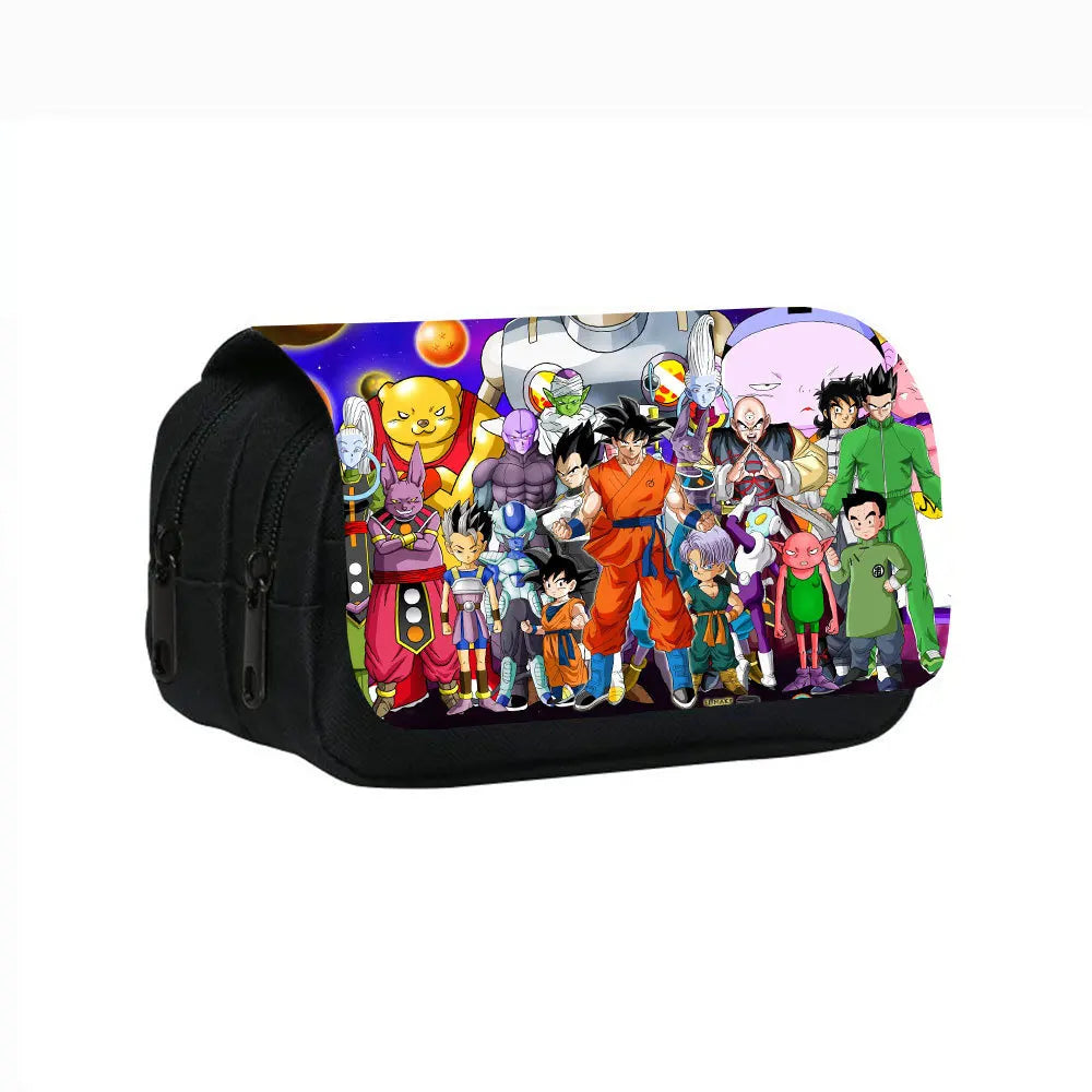 Dragon Ball Goku Anime Pencil Case Big Pencil Bags Stationery Pen Case For Boys Trousse Double Layer School Pencil Case
