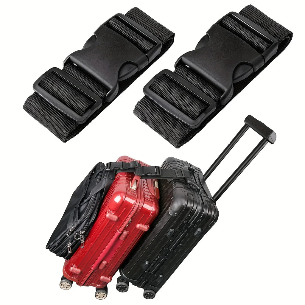 1pc Simple Adjustable Luggage Straps, Suitcase Buckle Strap, Travel Accessories, High-quality Replaceable Luggage Bag