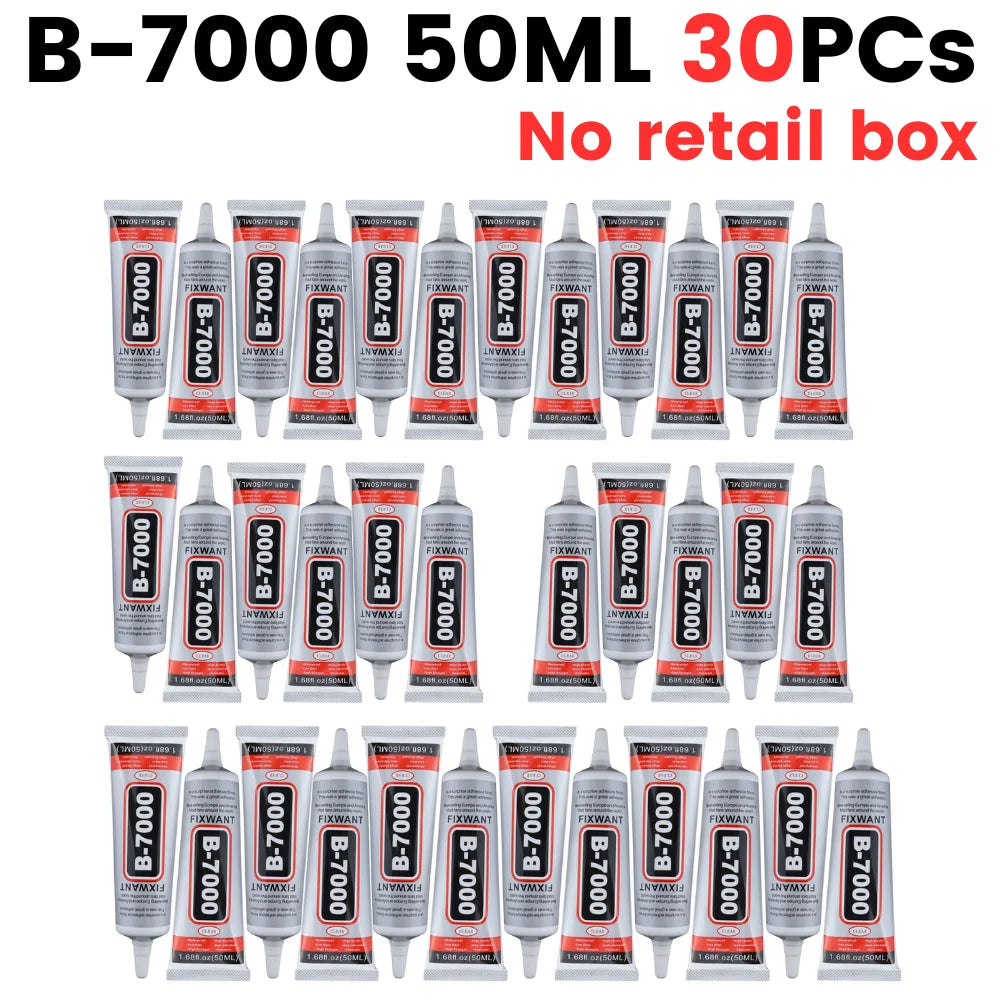 FIXWANT B-7000 New Formula 15ML 25ML 50ML 110ML Wholesale Pack for Choosing Clear Contact Phone Repair Adhesive B7000
