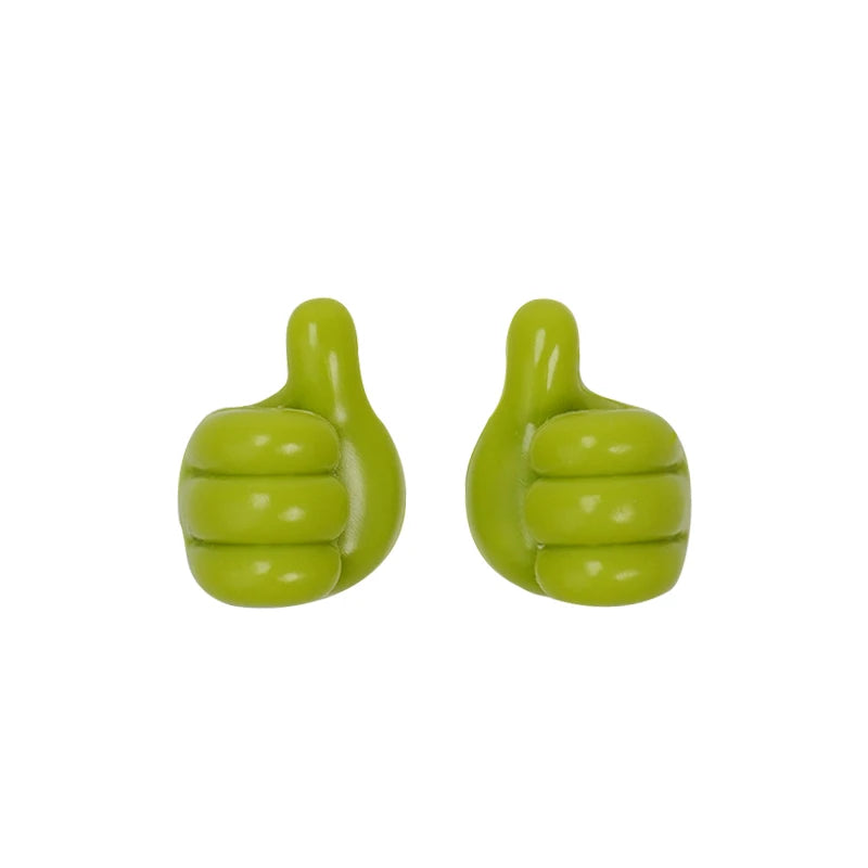 Hand-shaped Rubber Holder Glasses Power Cord Charging Line Self Adhesive Mini Hook Car Storag Organizer Interior Accessories