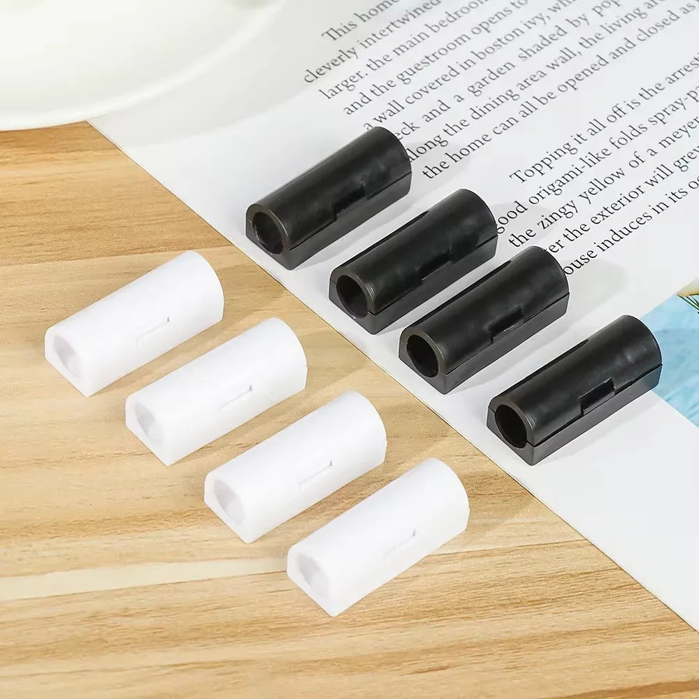 5/20pcs Cable Organizer Clip Snap Drop Wire Holder Cord Management Self-Adhesive Cable Fixed Clamp Office Wiring Accessory