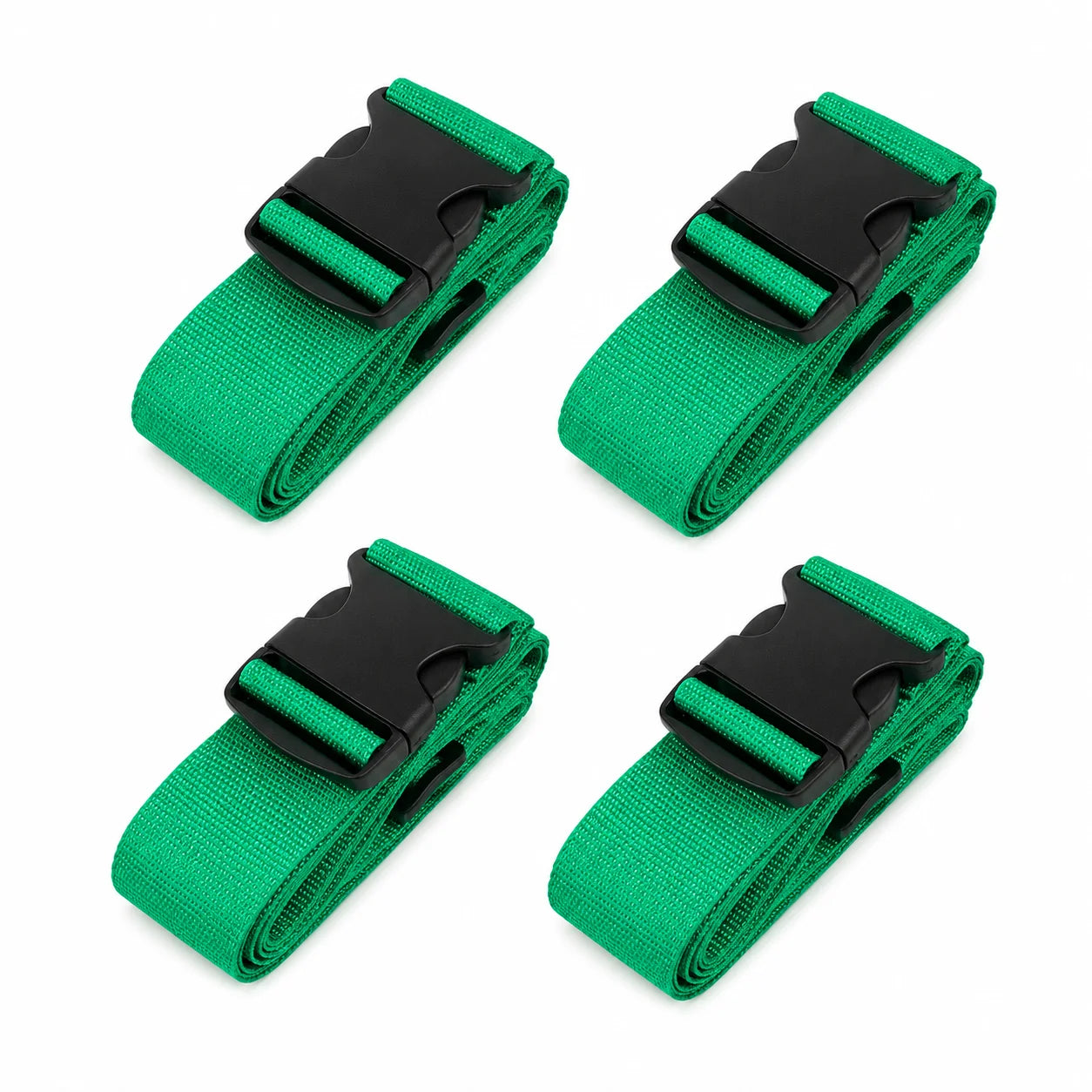 4Pcs Luggage Straps Adjustable Suitcase Belts Webbing Travel Bag Secure Buckle for 20 to 32 Inch Suitcase Trip Accessories Pack