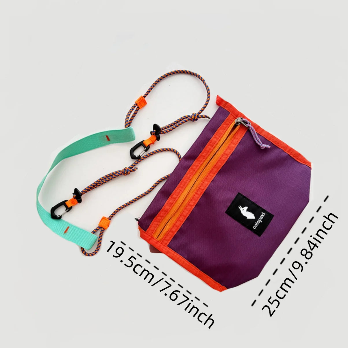 Outdoor Ultra-Light Dye Collision Crossbody Bag Camel Pattern Small Bag Summer Hiking Cycling Mini Hanging Bag