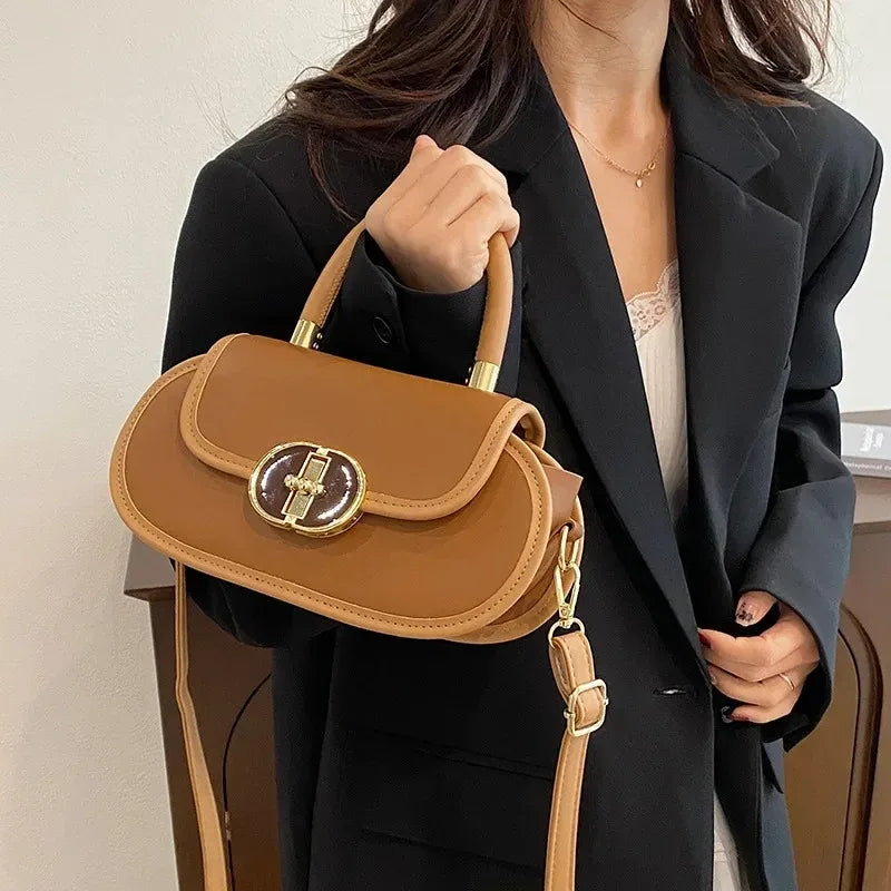 High Quality Niche Design Bag New Fashionable and Versatile Apple Lock Crossbody Bag Stylish Handbag