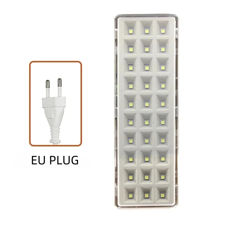30LED Emergency Evacuation Light Fire Fighting Lamp Wall-mounted Smart Home LED Bulb Dimmable Power Failure Emergency Lighting