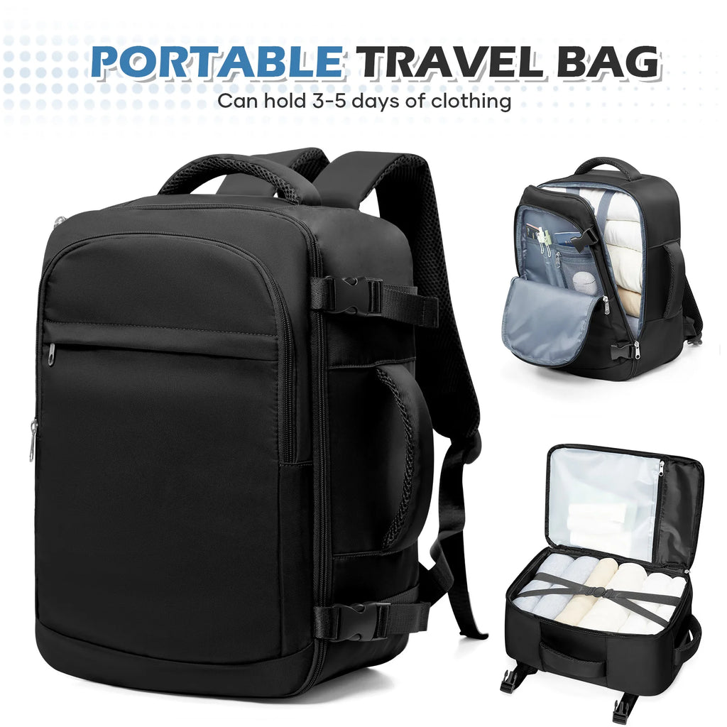 Men 15.6 inch Laptop Bag Cabin Airplane Travel Backpack 40x20x25, Able Carry Hand Luggage Backpack Ryanair, College Backpack