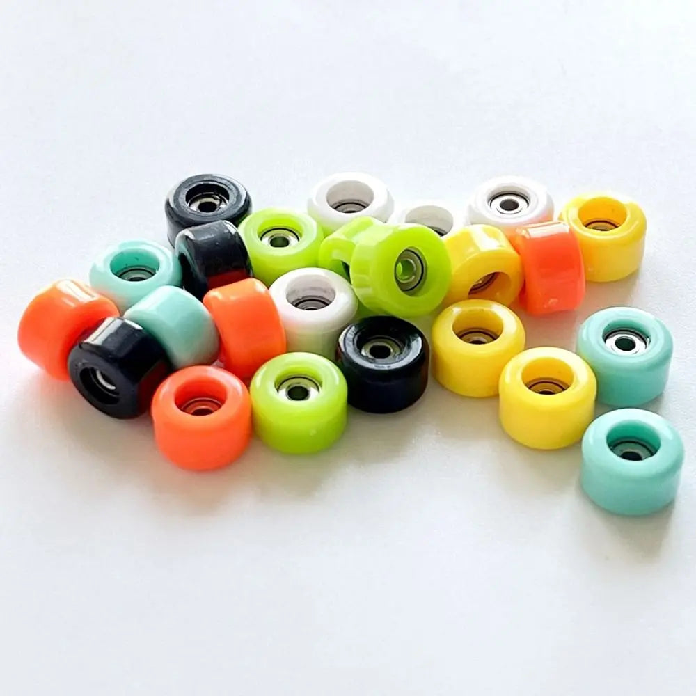4Pcs Durable Professional Bearing Wheel Urethane PU Metal Fingerboard Wheels Mini CNC Finger Skate Board Accessory