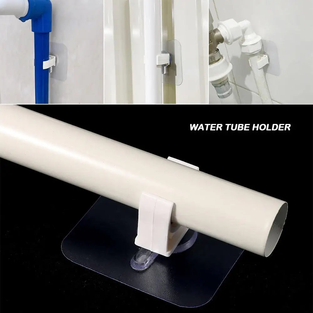 1/5Pcs Punch-free Self-adhesive Pipe Clamp Garden Irrigation Aquarium Fish Tank Water Tube Holder Watering Adapter