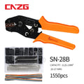 SN-28B 0.1-1mm² Crimping Pliers Tool Set-1550pcs 2.54mm Dupont Connectors And Crimp Pins，460pcs 2.54mm JST-XH JST Connector Kit