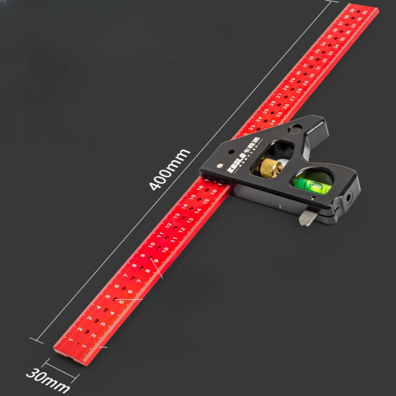 Gauges Heavy Duty High-precision Woodworking  aluminum alloy Multifunction Combined Angle Ruler 30/40cm Movable Angle Ruler