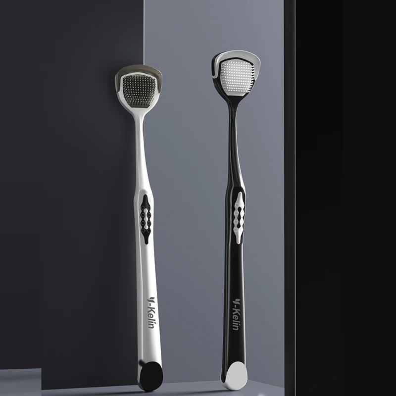 Y-kelin Men's Tongue Scraper Brush  Removal Tool Oral Cleaning and Odor   Coating