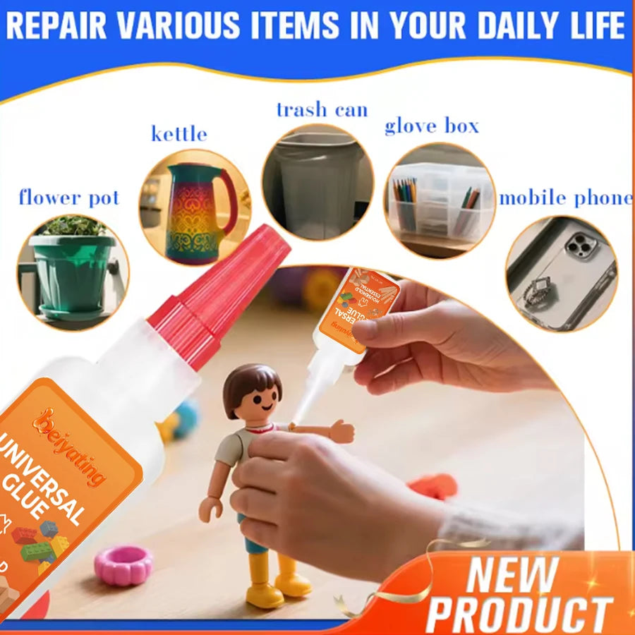 1-3Pcs 20g Universal CA Super Glue, Fast Drying DIY Adhesive for Household Plastic Toys Ornaments Crack Repair