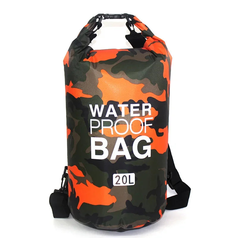 Men's and women's waterproof bags, outdoor sports bags, suitable for swimming, boating, kayaking, rafting and traveling
