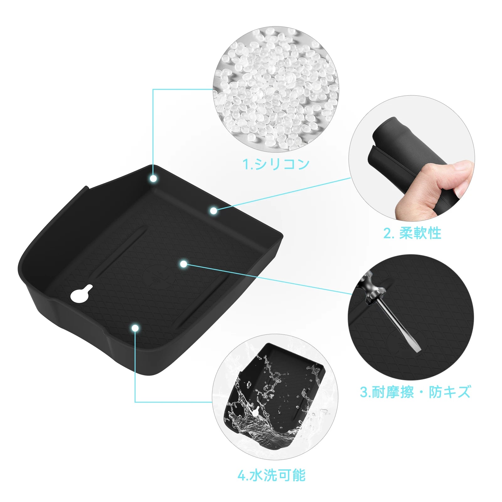 Smabee for Honda Prelude 6th Gen BF1 2025-2026 Central Wireless Charging Pad Silicone Anti-Slip Mat Car Interior Accessories