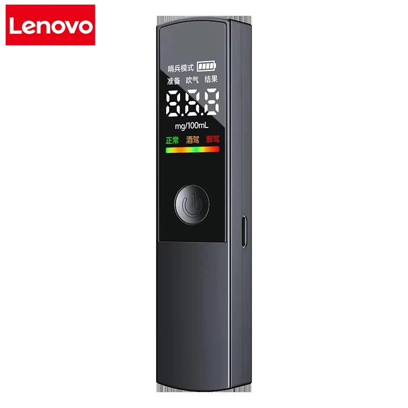 Lenovo Professional High Accuracy Alcohol Breathalyzer Portable Alcohol Tester Digital Display For Home Car Driver Safety