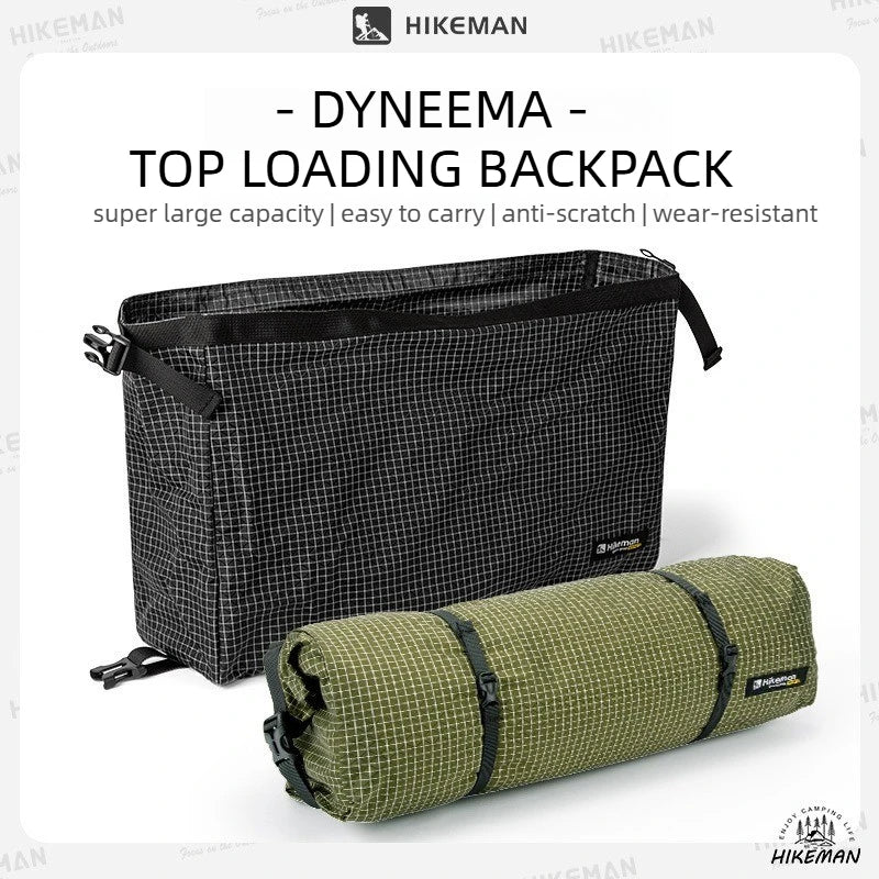 Hikeman 12L Backpack Top-Lid Outdoor Hiking Accessory Pouch Dyneema Waterproof Bag Expandable Backpack Top Compartment