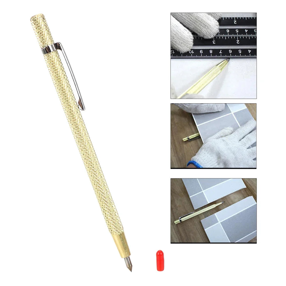 Engraving Pen Scriber Pen Portable Hand Tool For Glass Ceramic Metal Carving Alloy Lettering Pen Tungsten Carbide Tip