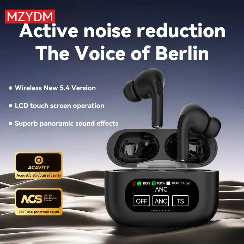 YX30 TWS Wireless Earbuds  LED Touch Control Bluetooth 5.4 In-Ear Sport Headphones ENC Noise Cancelling With Mic