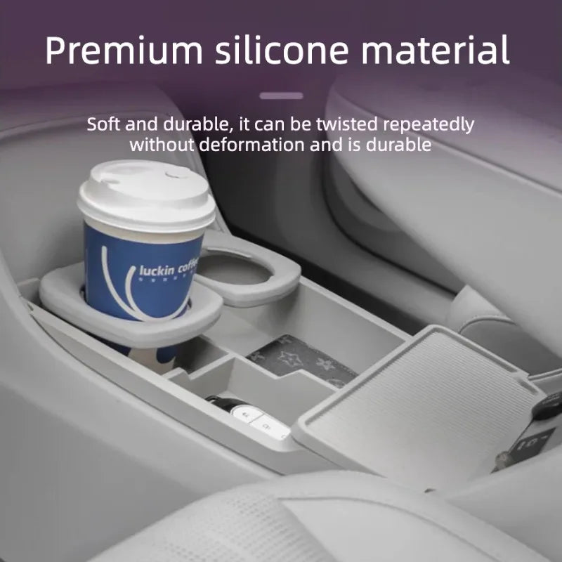 For Leapmotor B10 2025 2026 Wireless Charging Silicone Pad Central Control Silicone Storage Box Modify Accessories