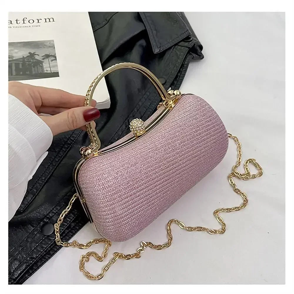 Chain Evening Bag Dinner Shoulder Bag for Women Handbag - Fashion Crossbody Bags Vintage Underarm Bag Satchel
