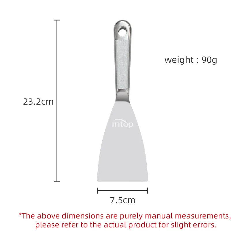 Dough Scraper Pizza Shovel Stainless Steel Cooking Spatula Dough Cutter Pancake Steak Bbq Baking